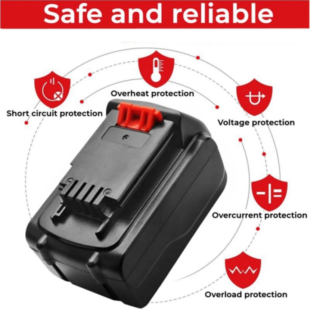 Replacement 20V 8000mAh Batter - đánh giá và giá Black+Decker Tool 20V Max