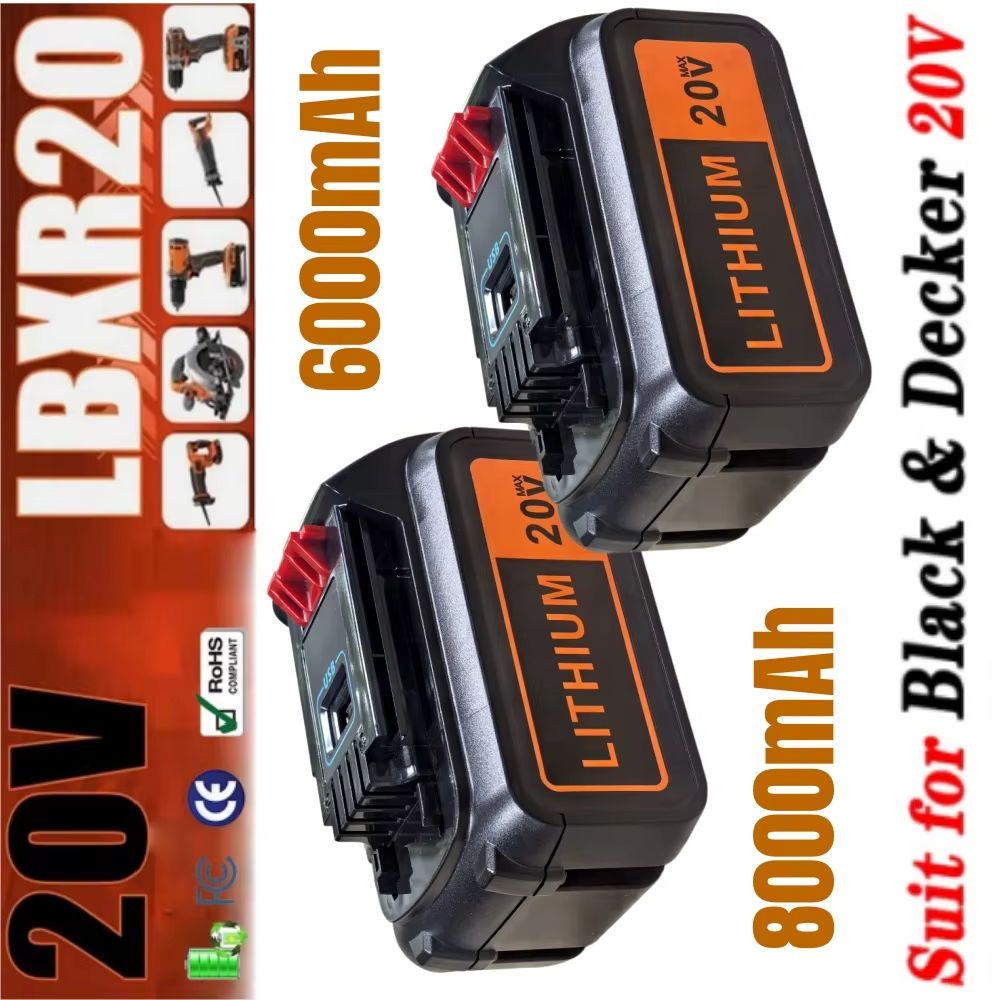 8Ah High Capacity Replacement  - đánh giá và giá Black+Decker Tool 20V Max