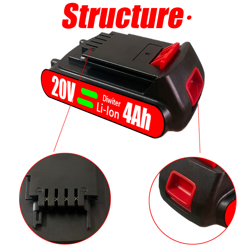 18V 4000mAh For Black & Decker - đánh giá và giá Black+Decker Tool 20V Max