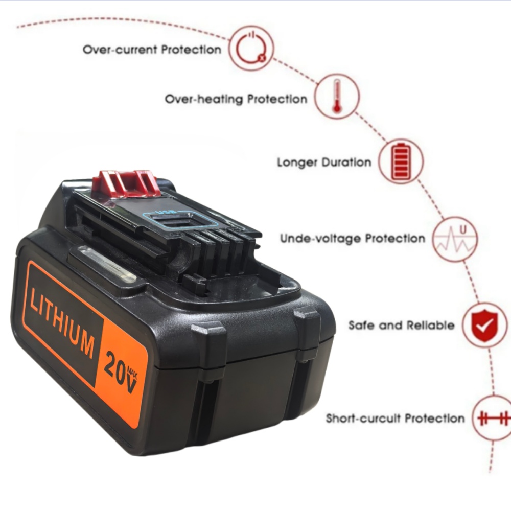 8Ah High Capacity Replacement  - đánh giá và giá Black+Decker Tool 20V Max