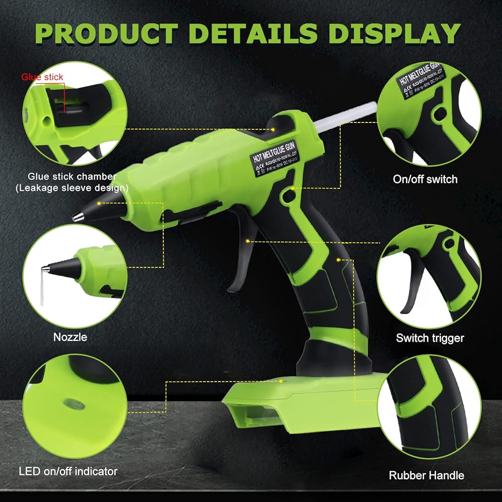 Cordless Hot Melt Glue Gun for - đánh giá và giá Black+Decker Tool 20V Max