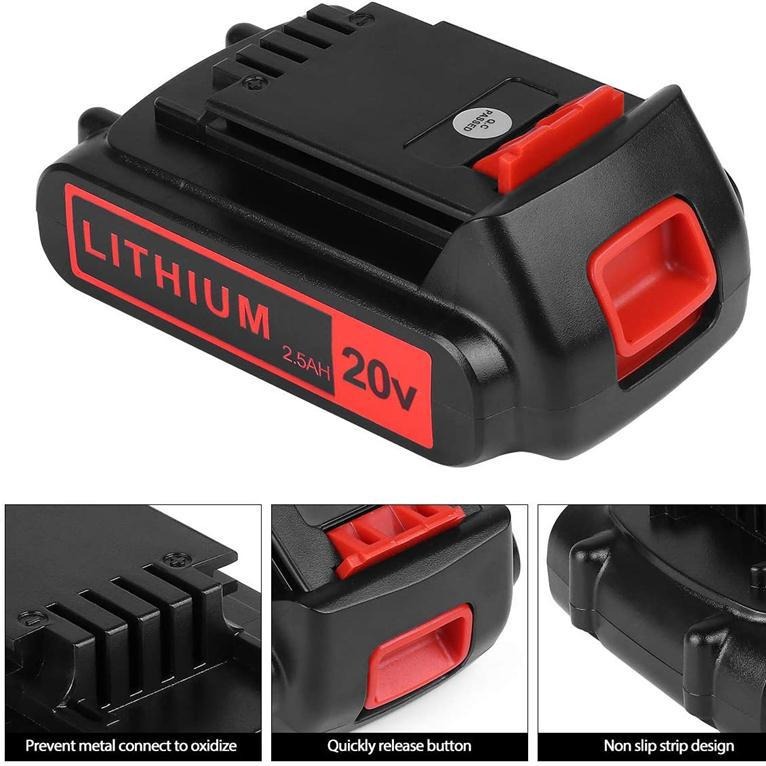 3000mAh 20V Lithium Battery Re - đánh giá và giá Black+Decker Tool 20V Max